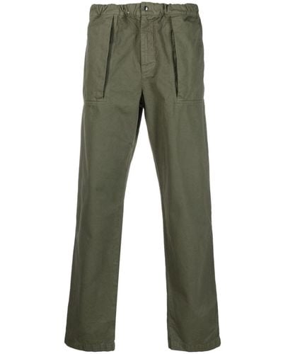 Aspesi Straight-leg Cotton Trousers - Green
