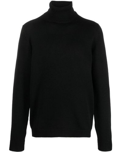 Roberto Collina Roll-neck Merino-wool Sweater - Black