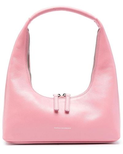 Marge Sherwood Hobo Leather Shoulder Bag - Pink
