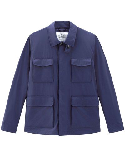 Woolrich フィールド シャツジャケット - ブルー