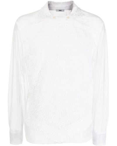 Bode Camisa con capa traslúcida - Blanco