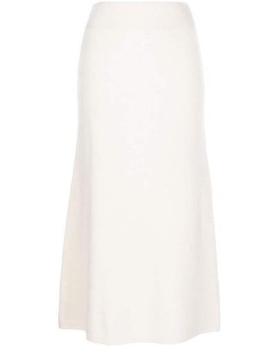 Lisa Yang Cashmere Midi Skirt - White