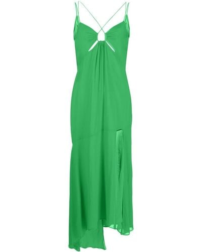 ANDAMANE Side-split Cut-out Dress - Green