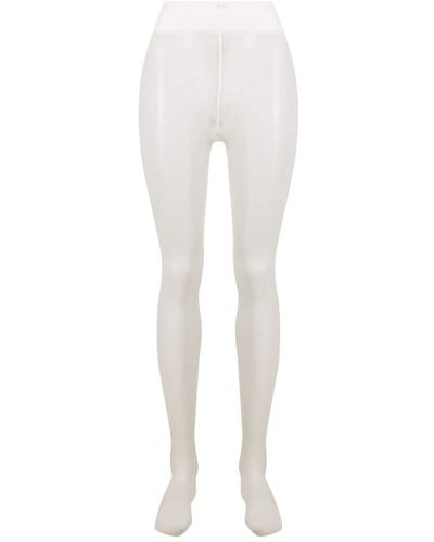 Wolford Calze a coste - Bianco