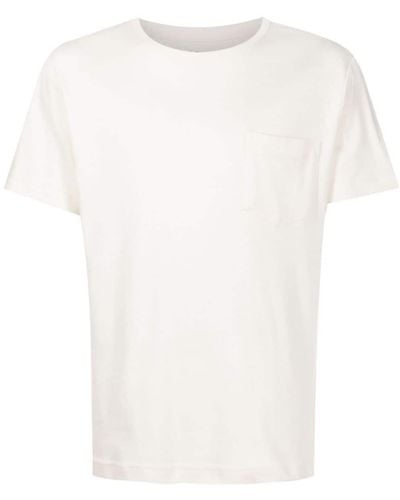 Osklen T-shirt en coton à poche poitrine - Blanc