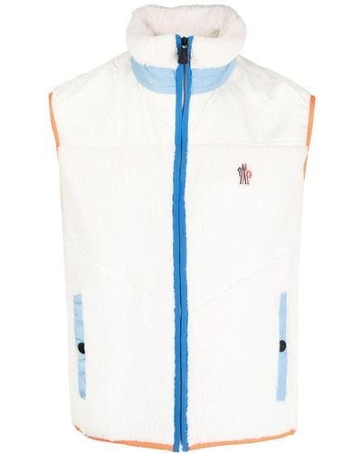 3 MONCLER GRENOBLE Vest Met Logopatch - Blauw