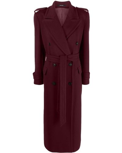 Tagliatore Judy Double-breasted Virgin Woo Coat - Red