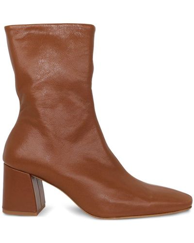 Pedro Garcia Ilisa 60mm Leather Ankle Boots - Brown