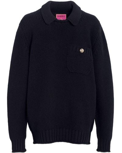 Barrie Chunky-knit Cashmere Jumper - Blue