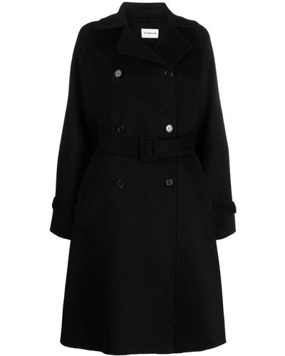P.A.R.O.S.H. Double-breasted Wool Coat - Black