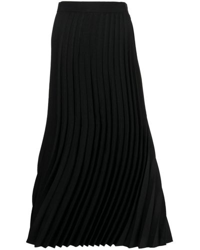JNBY Pleated Midi Skirt - Black
