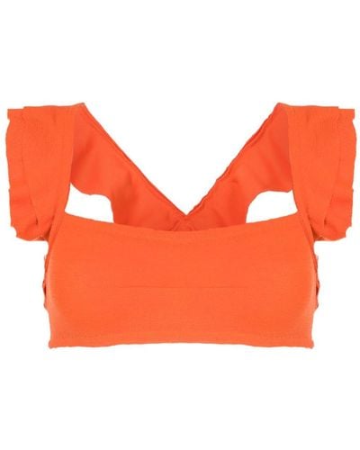 Clube Bossa Jasper Ruffle-trim Bikini Top - Orange