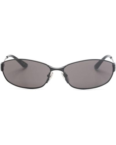 Balenciaga Mercury Oval Sunglasses - Grey