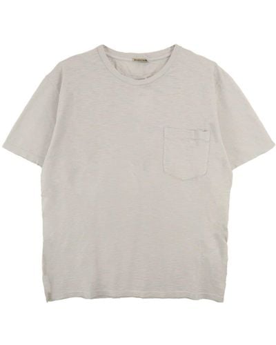 Barena Camiseta con bolsillo en el pecho - Blanco