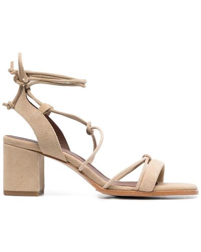 Alohas Sophie 70mm Tie-fastening Sandals - Natural