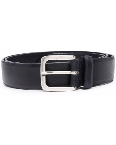 Woolrich Buckled Leather Belt - Black