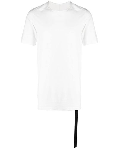 Rick Owens Camiseta Level T con detalle de costuras - Blanco