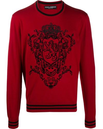 Dolce & Gabbana グラフィック セーター - レッド