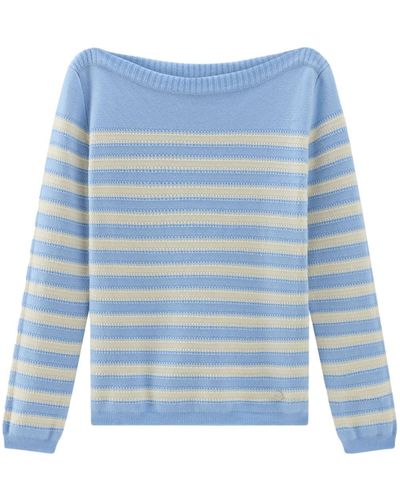 Woolrich Gestreifter Pullover - Blau