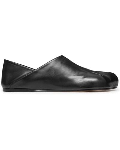 JW Anderson Paw Leather Loafers - Black