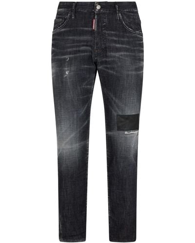 DSquared² Jeans Met Patch-detail - Blauw