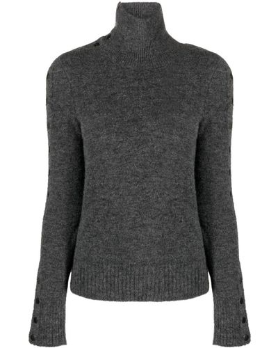 Isabel Marant Malo Convertible Knitted Sweater - Black