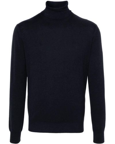 Dell'Oglio Roll-neck Wool Blend Sweater - Blue