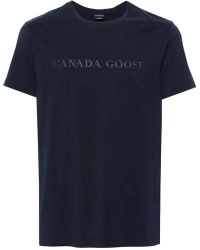 Canada Goose Katoenen T-shirt - Blauw