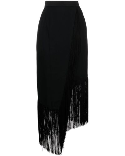 ‎Taller Marmo Bossa Nova Fringed Midi Skirt - Black