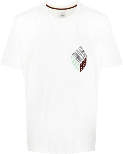 Paul Smith T-shirt Met Print - Wit
