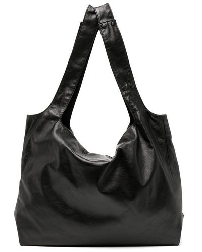 discord Yohji Yamamoto Dot Calf-leather Tote Bag - Black