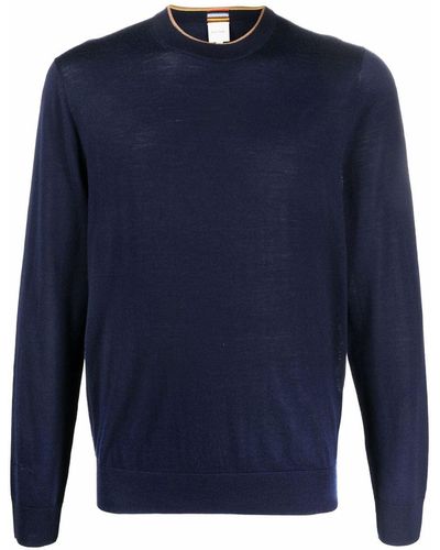 Paul Smith Jersey con cuello redondo - Azul