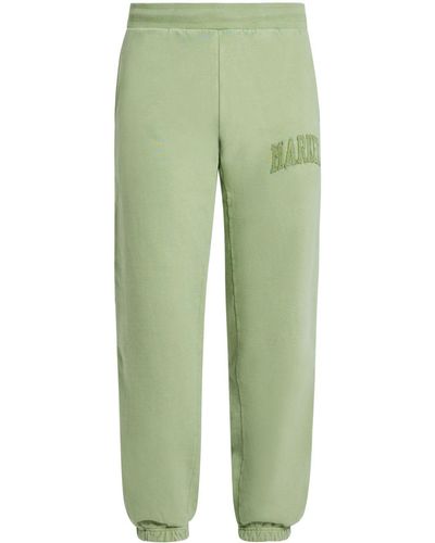 Market Logo-patches Cotton Track Trousers - Green
