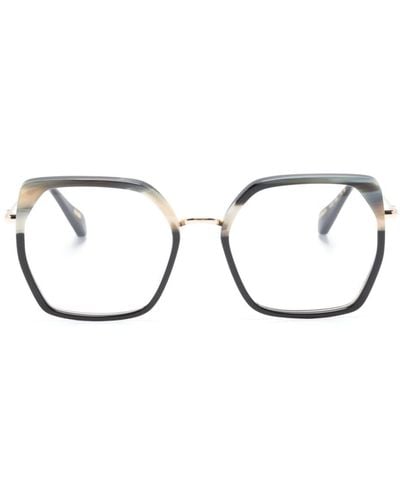 Kaleos Eyehunters Brille mit eckigem Gestell - Schwarz
