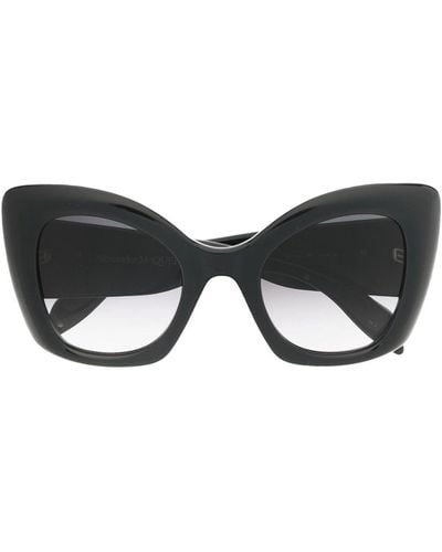 Alexander McQueen Gafas de sol estilo cat eye - Negro
