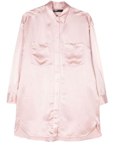Bimba Y Lola Button-up Satin Shirt - Pink