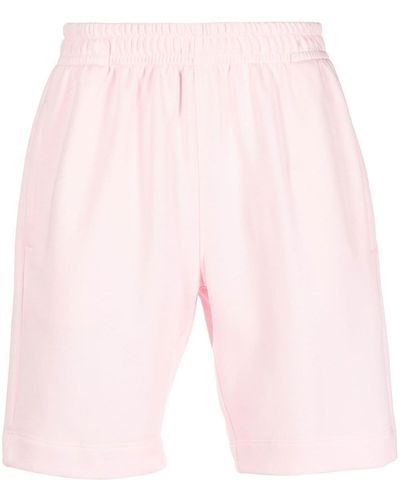 Styland X Notrainproof Cotton Bermuda Track Shorts - Pink