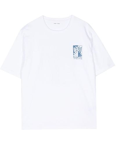 Samsøe & Samsøe Wind Down オーガニックコットン Tシャツ - ホワイト