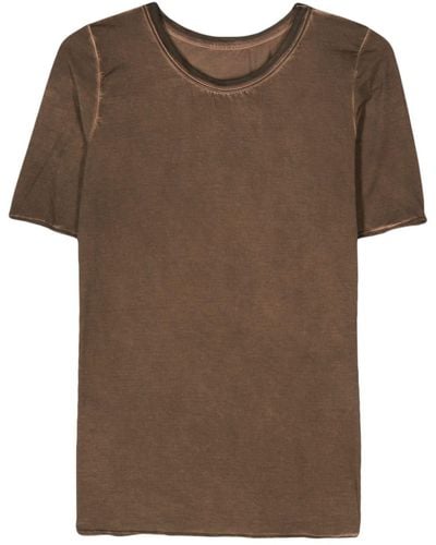 Uma Wang Tina T-shirt Van Katoenmix - Bruin
