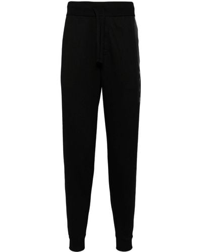 BOSS Mid-rise Cotton Track Trousers - Black