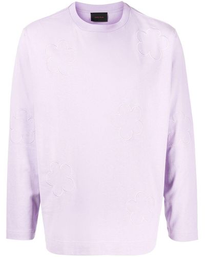 Simone Rocha Long-sleeve Cotton T-shirt - Pink