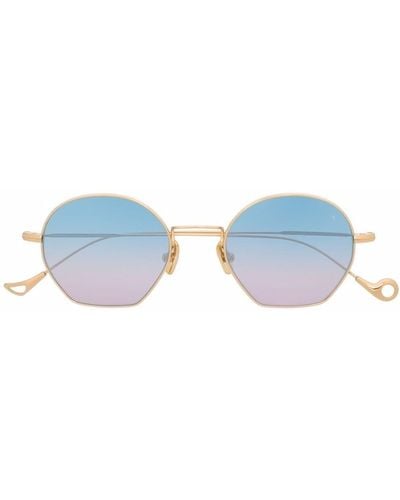 Eyepetizer Sonnenbrille mit rundem Gestell - Blau