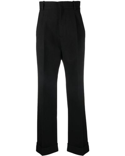 Gucci High-waisted Wool Pants - Black