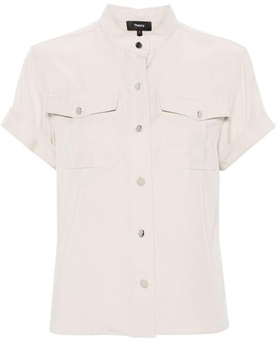 Theory Button-up Twill Shirt - White