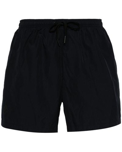 Tagliatore Eyelet-detailing Swim Shorts - Black