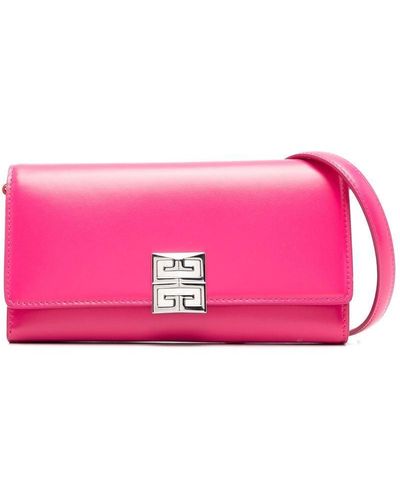 Givenchy 4g-plaque Wallet Bag - Pink