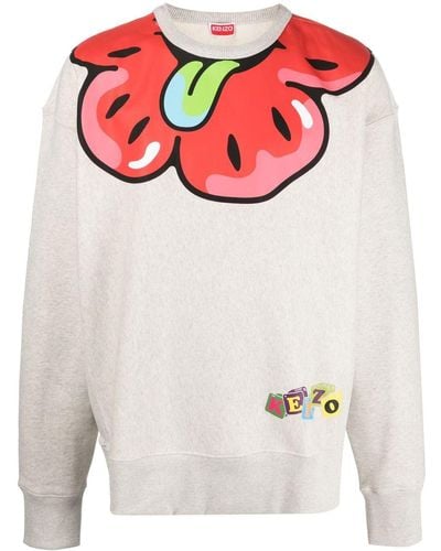 KENZO Sweatshirt mit Boke Flower-Print - Pink