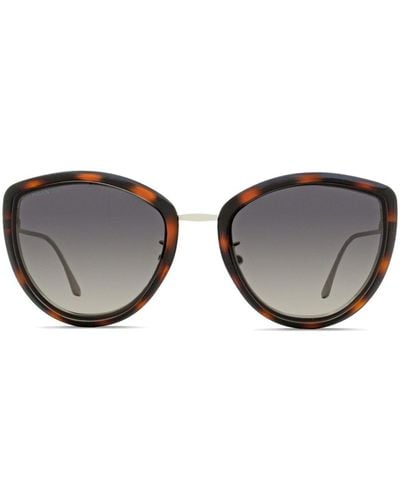 Longines Sonnenbrille im Butterfly-Design - Braun