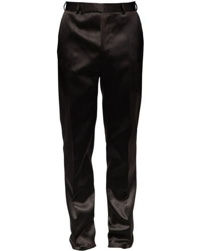 16Arlington Lyta Satin Tailored-cut Pants - Black
