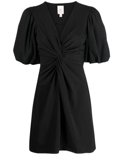 Cinq À Sept Bette Puff-sleeve Dress - Black